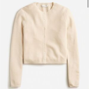 J. Crew Soft Beige Cardigan Sweater